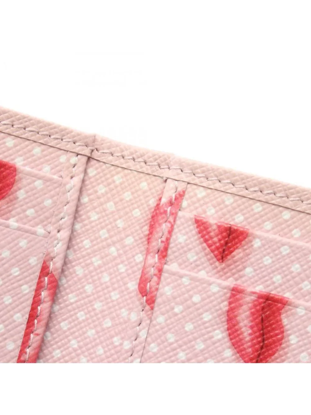 Prada Trifold Wallet Saffiano Bocche Light Pink Leather Triangle Logo